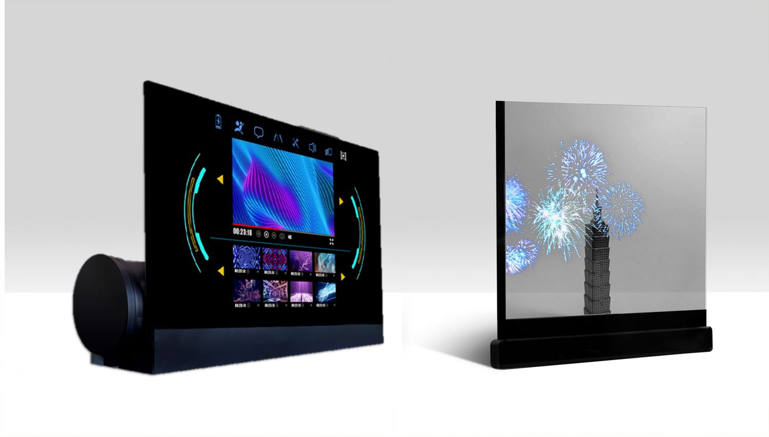 可卷式、折迭性、高透明